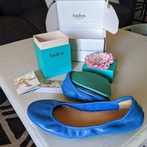 Tieks, cobalt blue, size 9